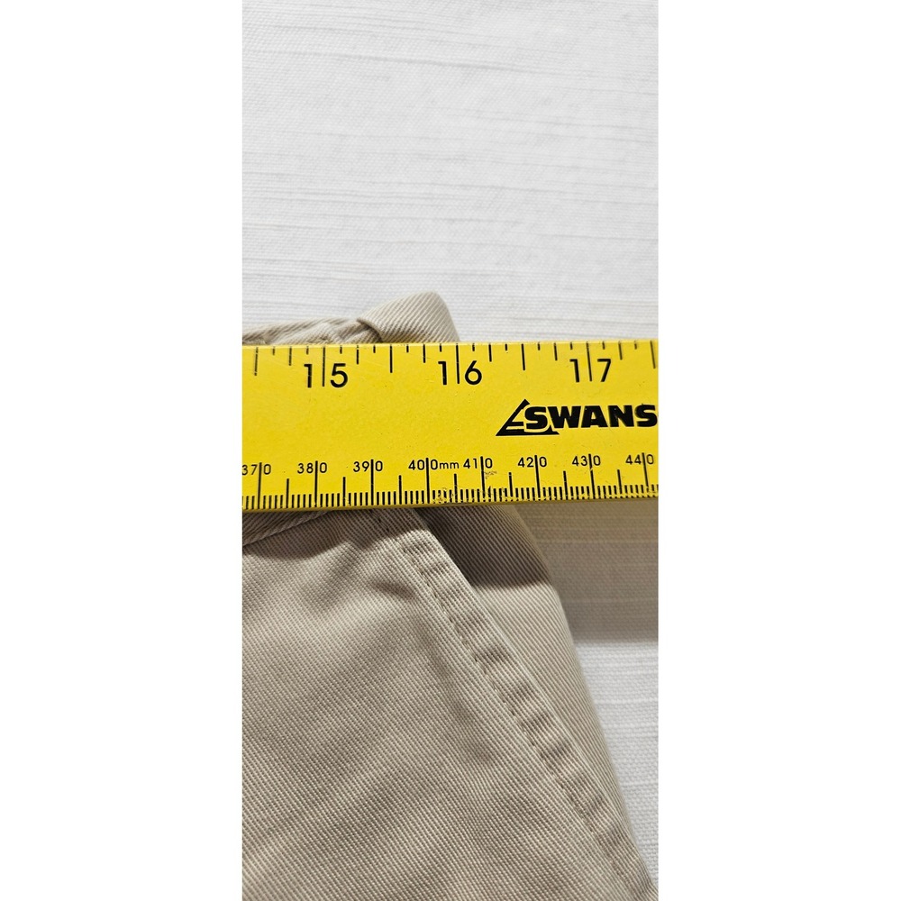 Womens Khaki Tan Cotton Twill Cargo Shorts High Rise Multi Pocket Size 14 - Picture 3 of 7